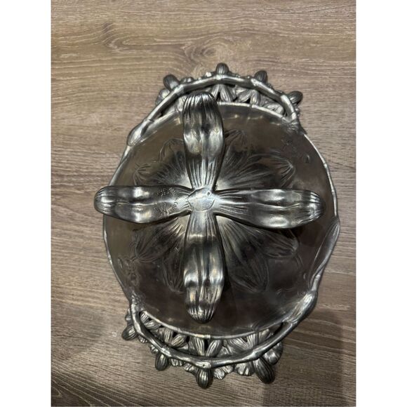 Rare! Hard To Find Arthur Court Large 3d Pedestal Orchid Bowl Vintage 2004 - Picture 7 of 9